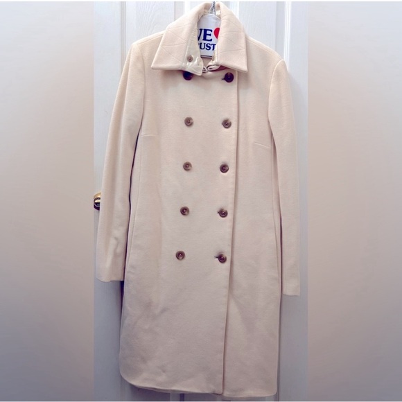 SOLD ! J.Crew long double breasted 80% Wool 20% Cashmere coat - Picture 2 of 6